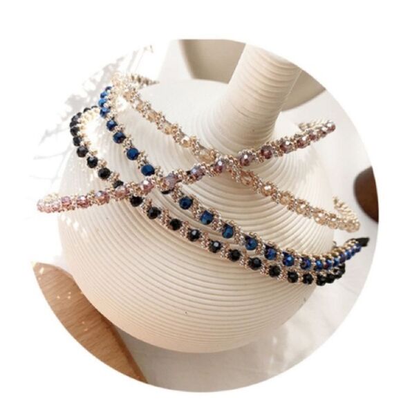 Thin Jeweled Headbands - Picture 1 of 8